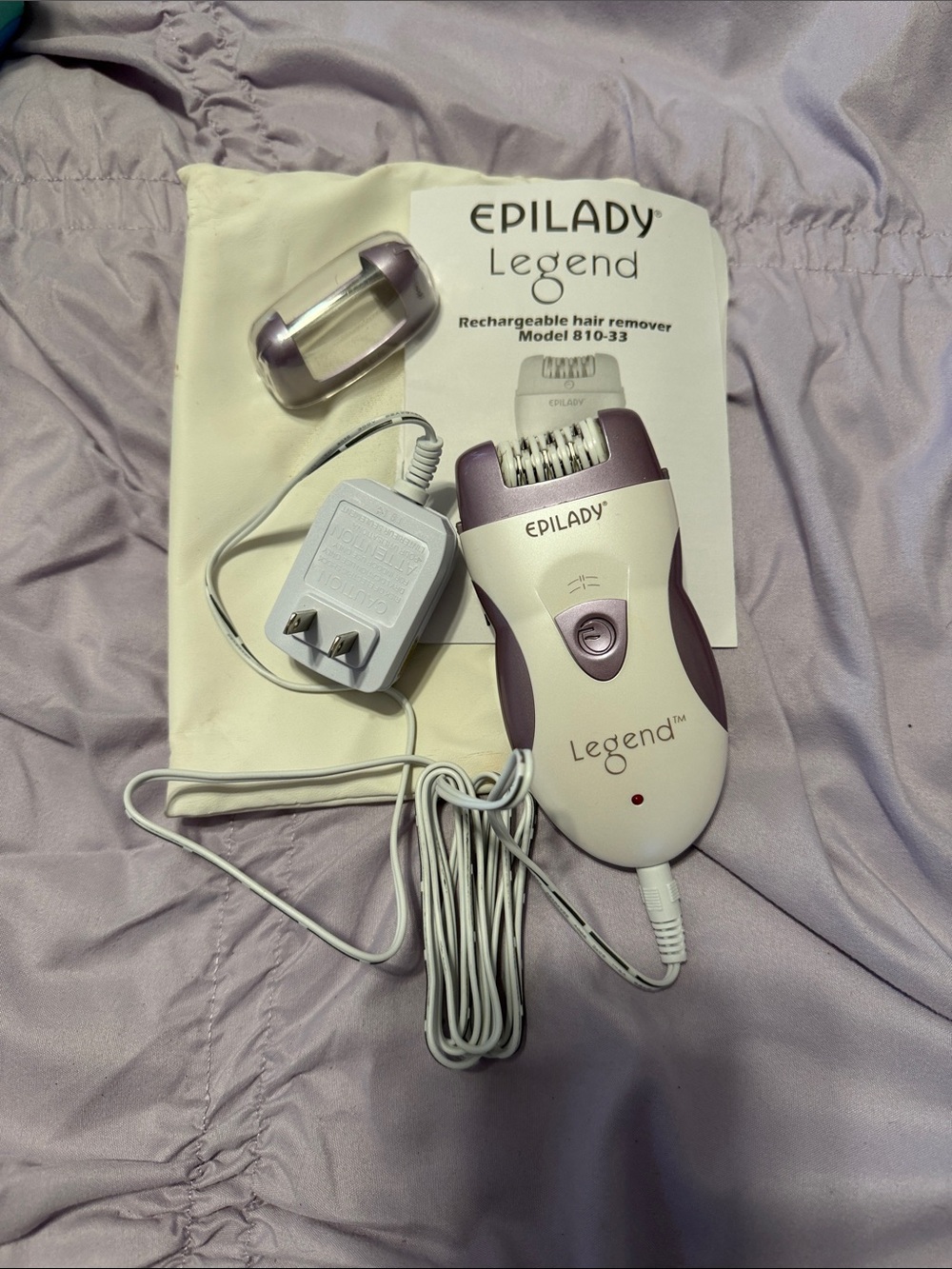 Legend Rechargeable Hair Remover — White & Purple - Picture 1 of 1